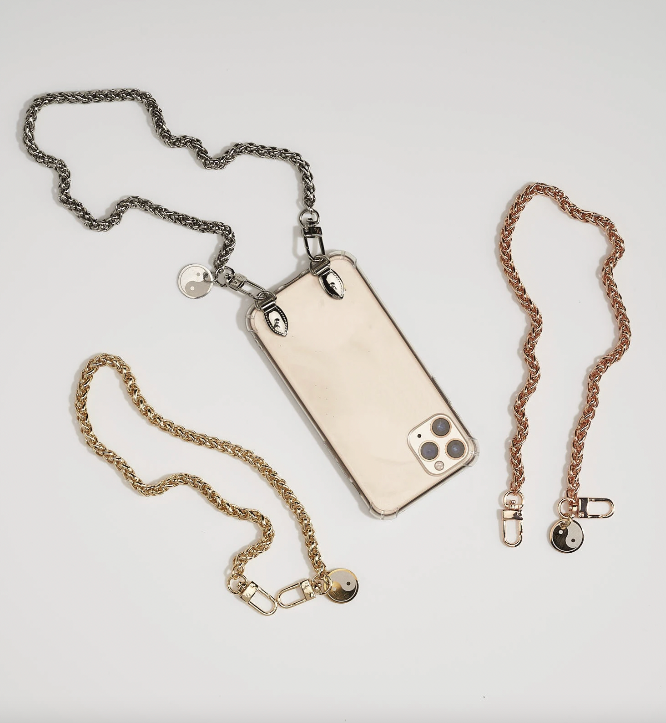 Pretty Connected KESHA X PC Yin Yang Braided Chain + iPhone Cell Lanyard Case