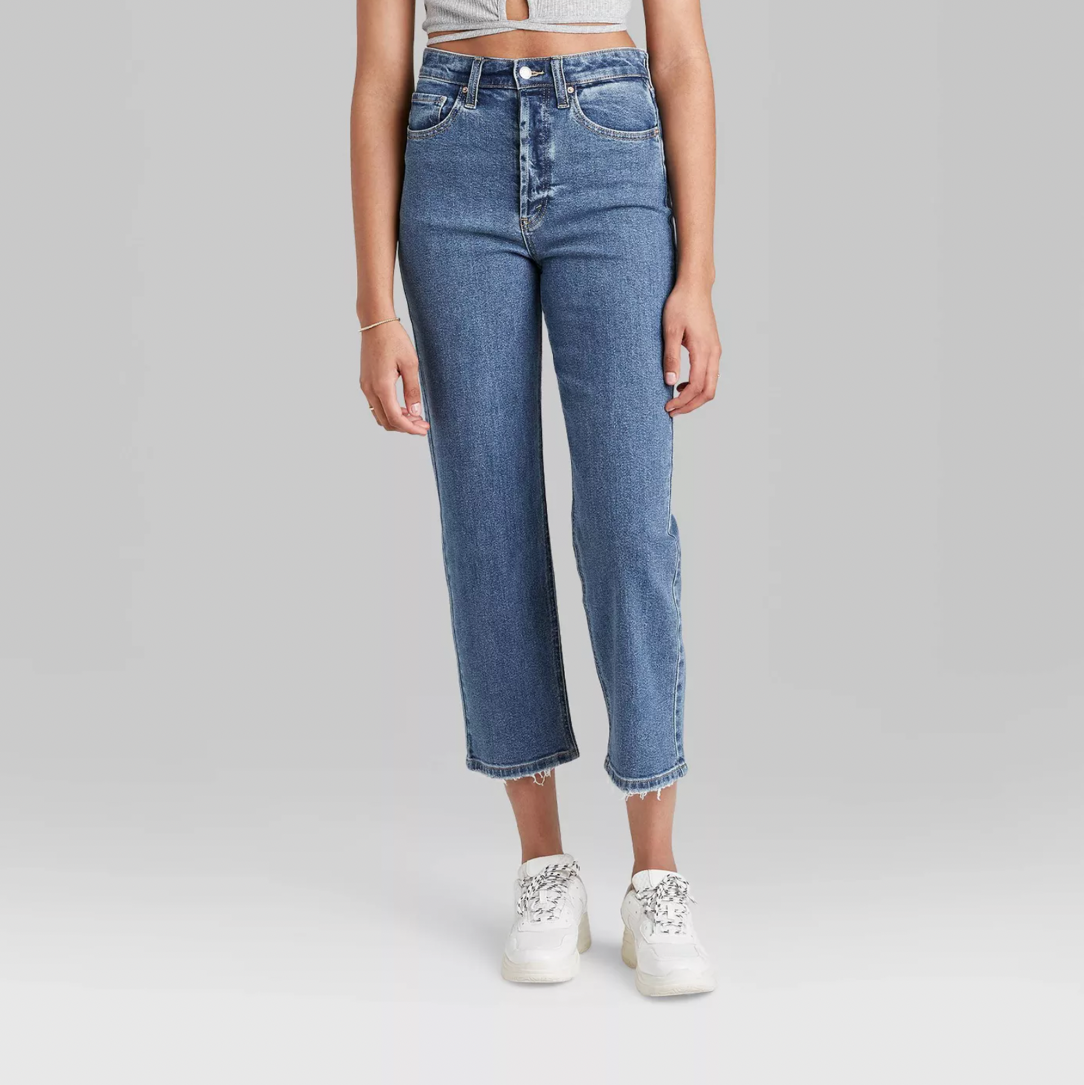 Target Women's Super-High Rise Straight Jeans - Wild Fable™ Medium Blue