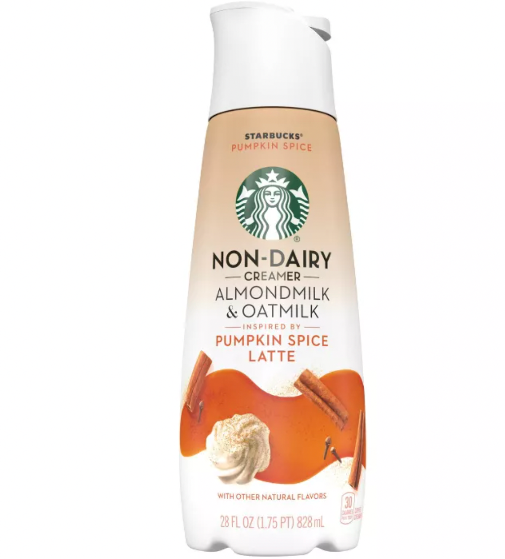 Starbucks Non-Dairy Pumpkin Spice Latte Almond & OatMilk Coffee Creamer
