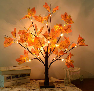 Artificial Fall Lighted Maple Tree