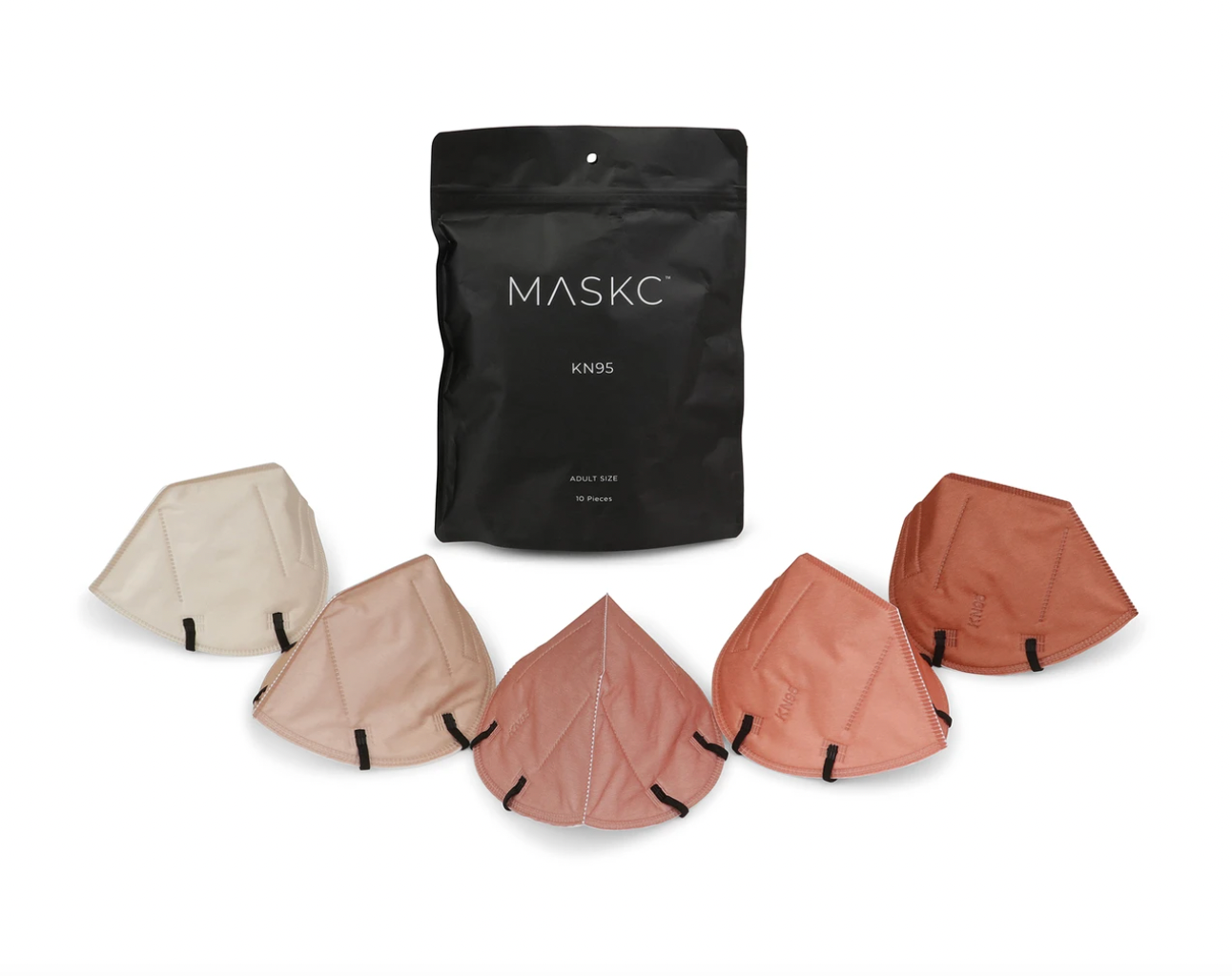 MASKC Earth Tones Variety KN95 Face Masks - 10 PACK