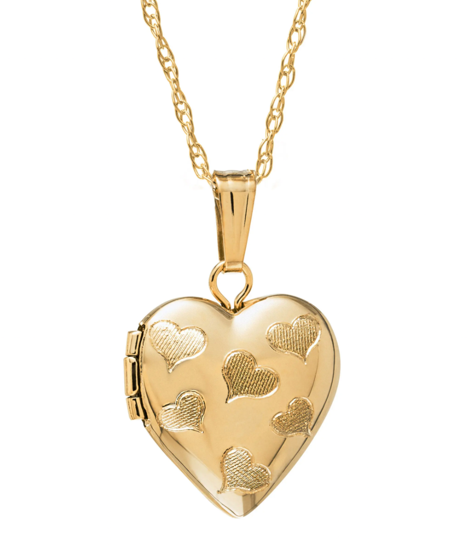 Mignonette 14k Gold Heart Locket Necklace