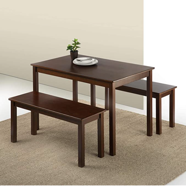 Zinus Juliet Espresso Wood Dining Table with Two Benches.png 