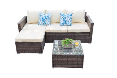 Zipcode Design Don 4-Person Seating Group with Cushions