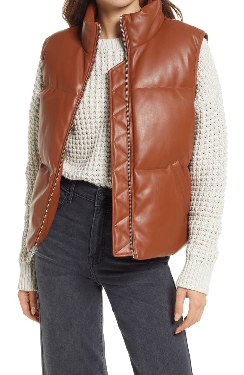 Levi’s 507 Quilted Faux Leather puffer vest