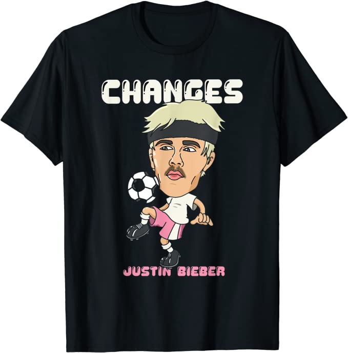 Justin Bieber Changes Soccer T-Shirt