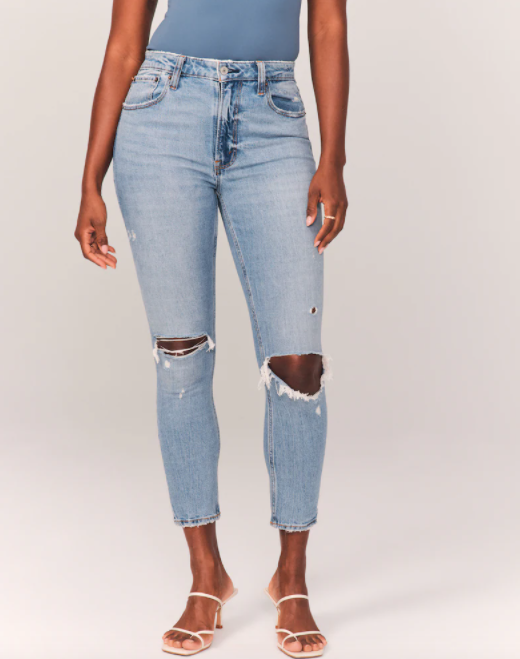 Abercrombie & Fitch Curve Love High Rise Skinny Jeans