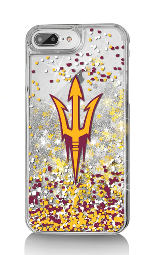Arizona State Sun Devils iPhone Glitter Confetti Case