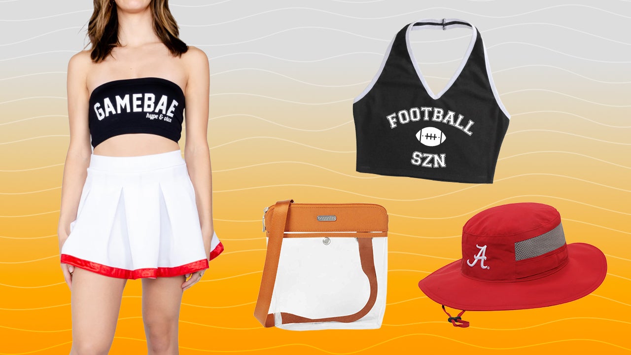 College Game Day Wear We Found On Tiktok Shop Tailgate Skirts Bucket Hats And More Entertainment Tonight