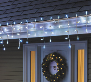 Holiday Time Led 500ct Cool White Icicle Lights