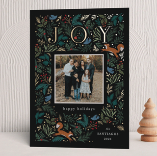 Joyful Forest Holiday Card