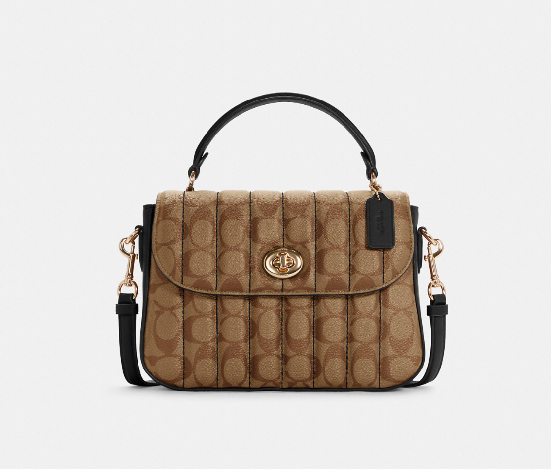 Marlie Top Handle Satchel In Signature Canvas With Quilting