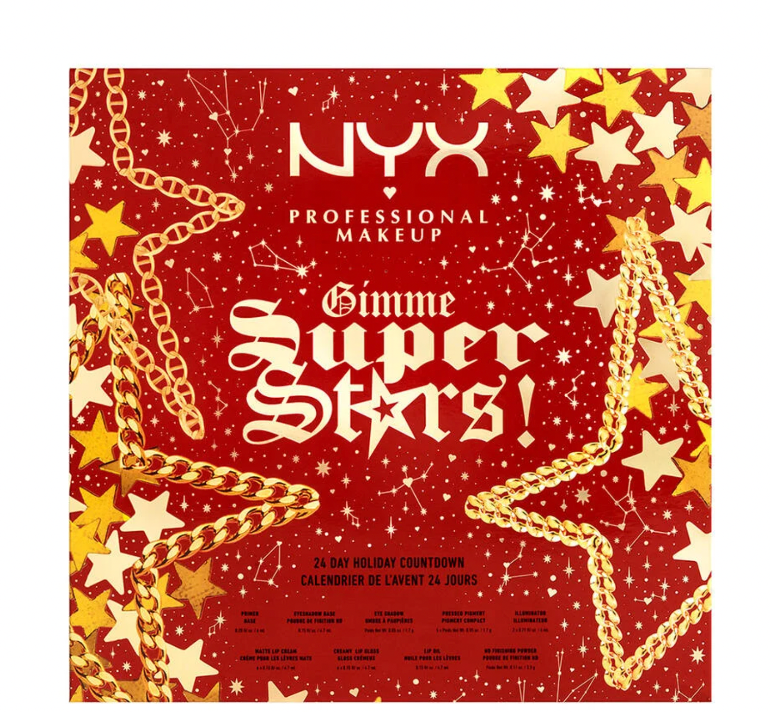 NYX Gimme Super Stars! 24 Day Holiday Countdown Advent Calendar