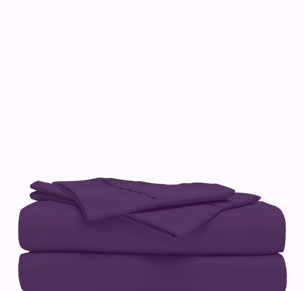 Pampered By Porsha Luxurious Sheet Set in Eggplant