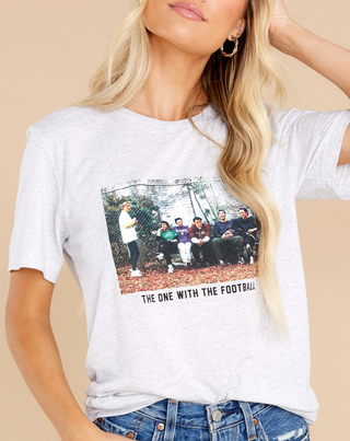 Red Dress 'The One With The Football' Heather White Tee