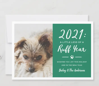 Ruff Year Dog Holiday Card