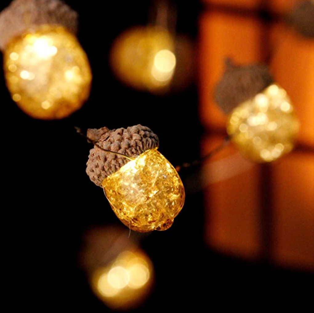 3D Acorn String Lights Indoor Decorations
