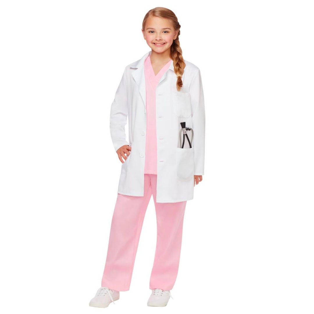 Kids Pink Doctor Costume