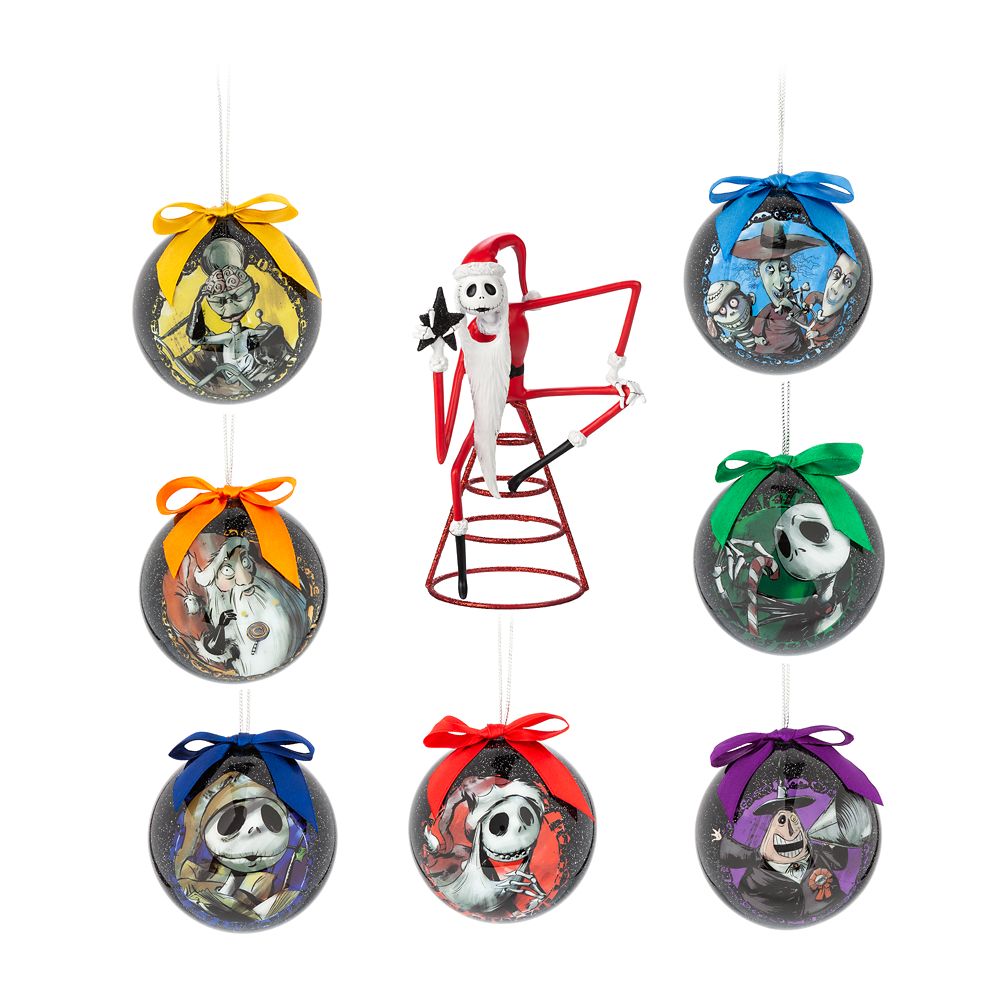 The Nightmare Before Christmas Ornament Set and Tree Topper 