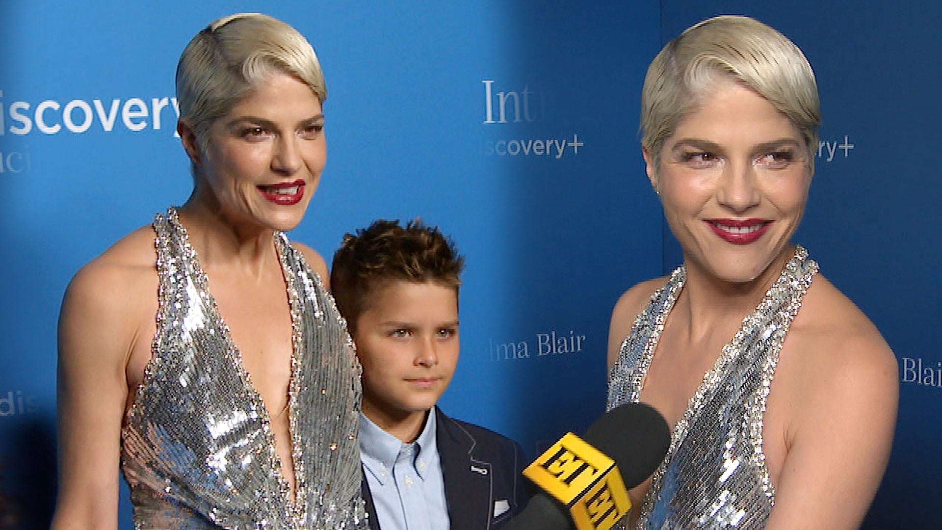 The actress was accompanied by her charming son at the L.A. premiere of &am...