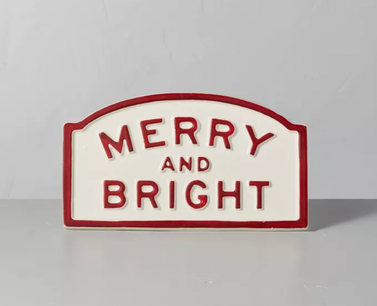 Merry & Bright Seasonal Sign
