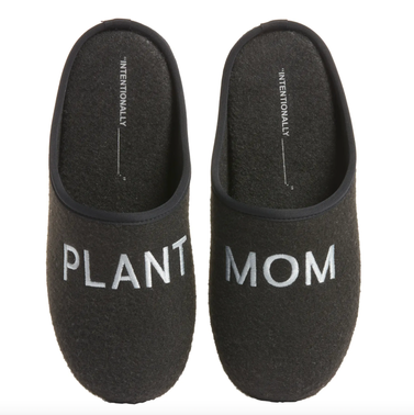 Intentionally Blank Plant Mom Slipper