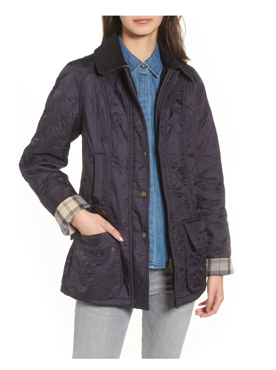 Barbour Beadnell Fleece Lined Quilted Jacket