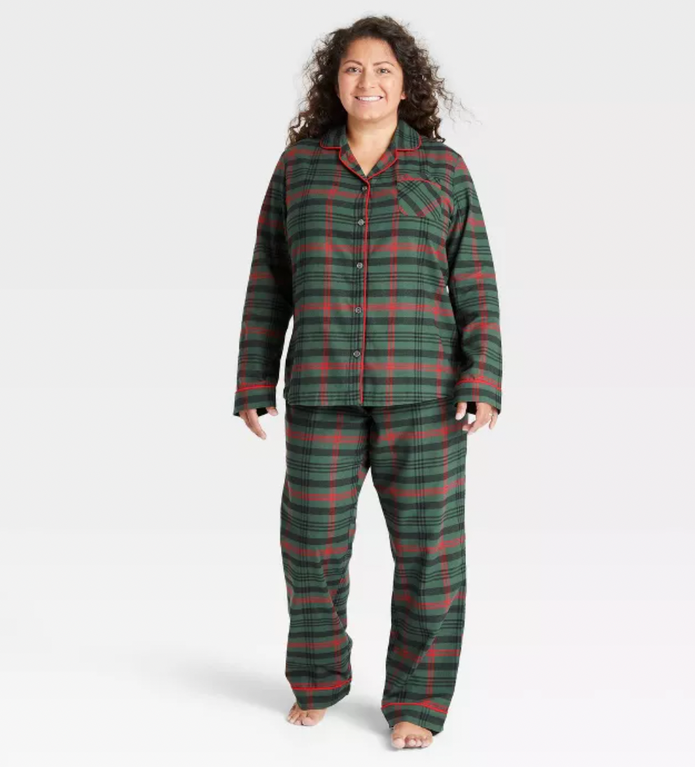 Women's Tartan Plaid 2pc Pajama Set