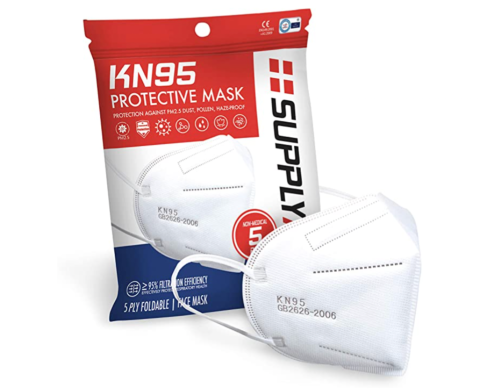SupplyAID RRS-KN95-5PK KN95 Face Mask