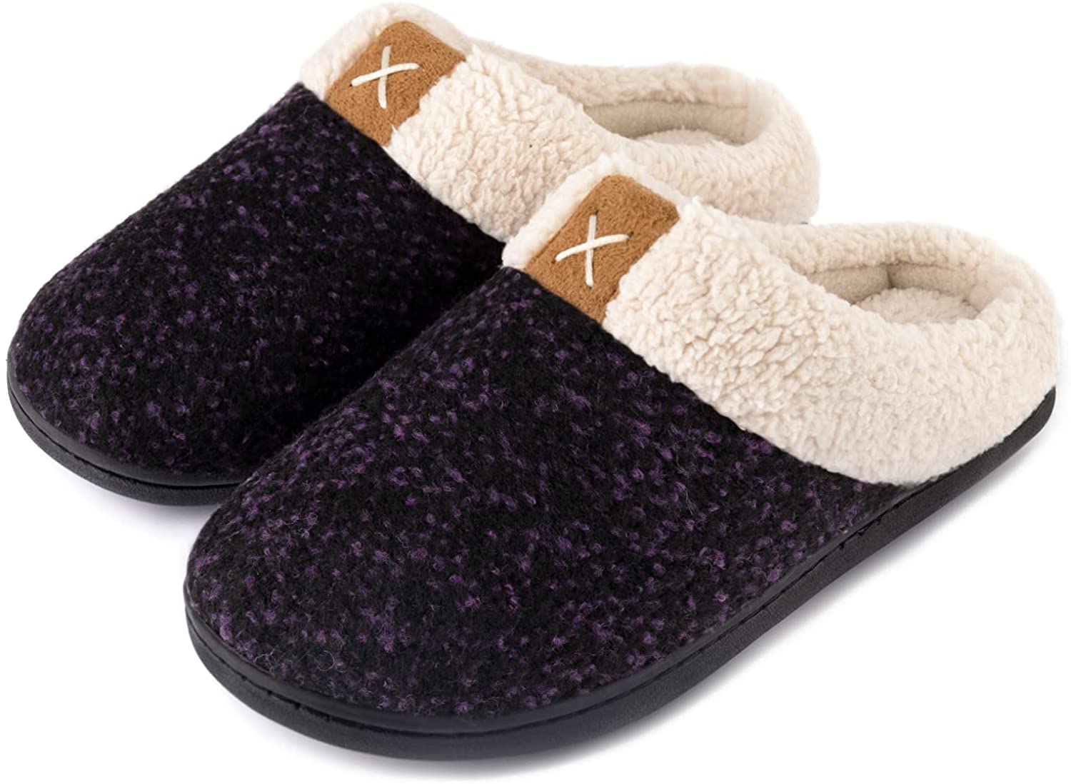 Indoor/outdoor memory foam slippers