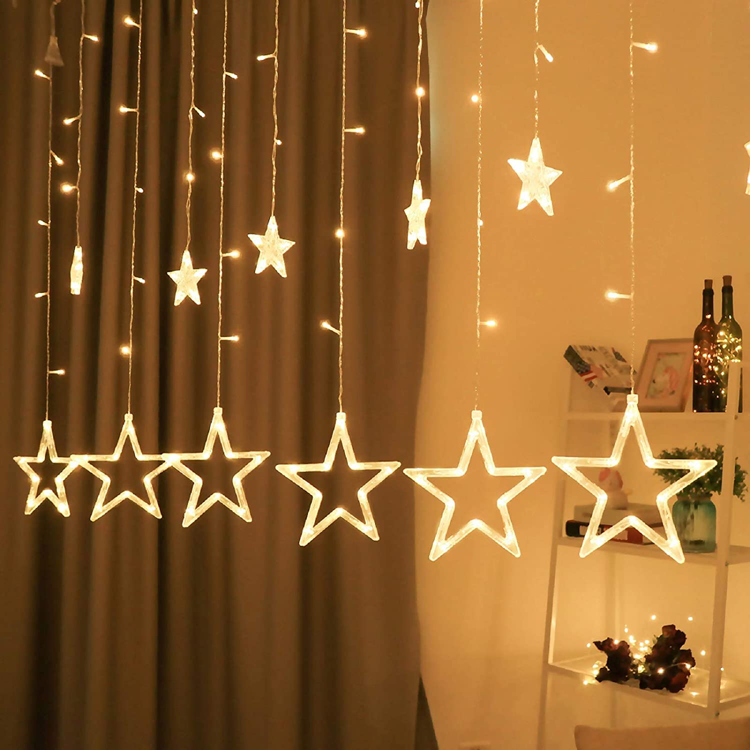 Star curtain lights