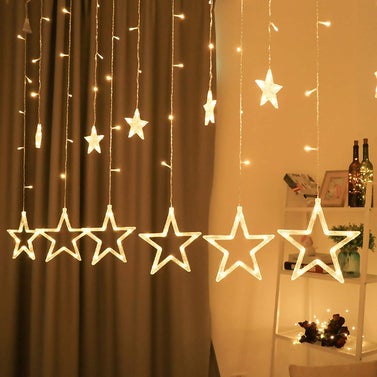 Star curtain lights