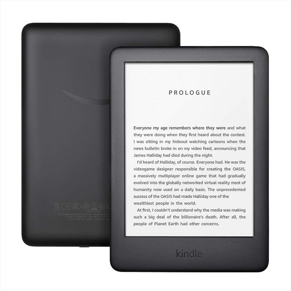 Amazon Kindle - Now with a Built-in Front Light - Black - Ad-Supported