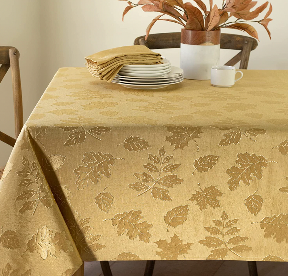 Benson Mills Harvest Legacy Damask Fabric Tablecloth