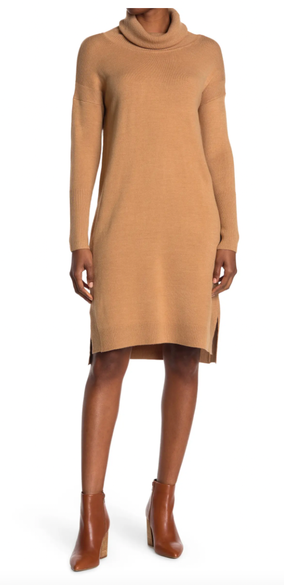 French Connection Cowl Neck Sweater Dress