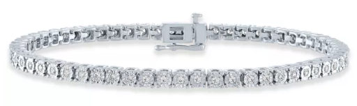 Macy's Diamond Tennis Bracelet (1 ct. t.w.) in 14k Gold-Plated Sterling Silver