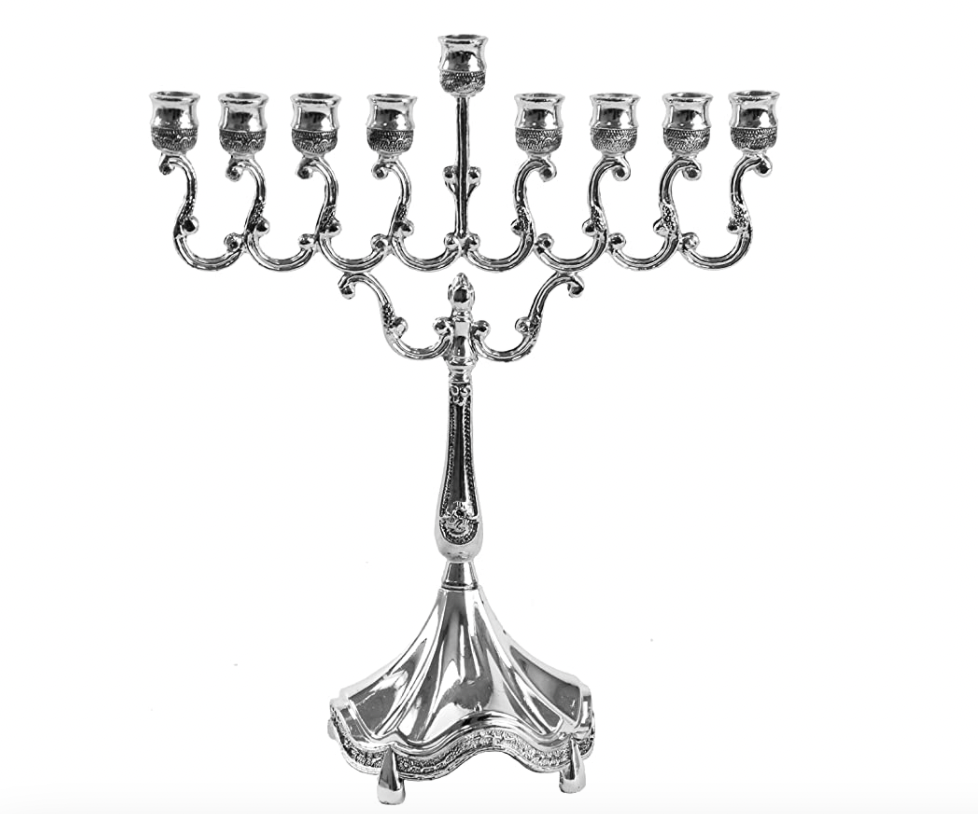 Silver Plated Candle Menorah