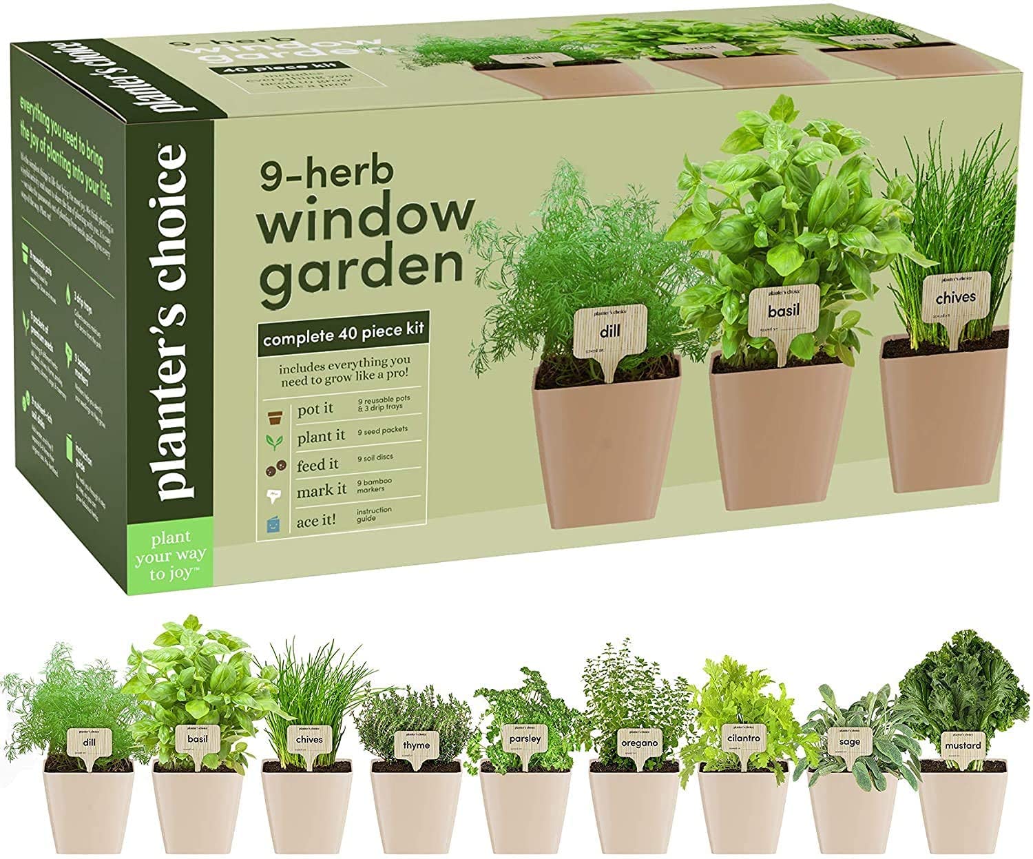 9-herb window garden