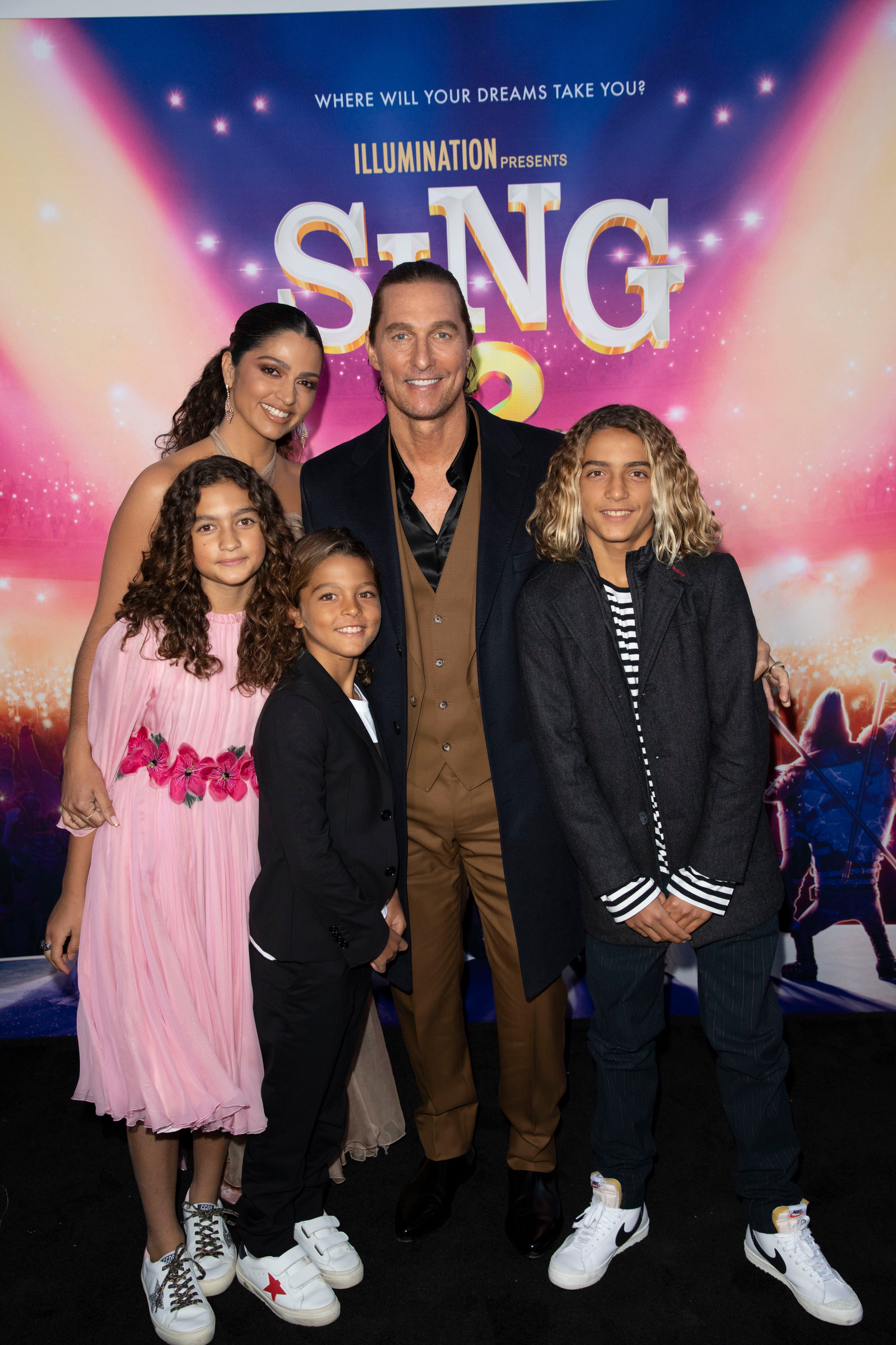 Matthew McConaughey and Camila Alves' Children Are So Grown Up in Rare Red Pic | Entertainment