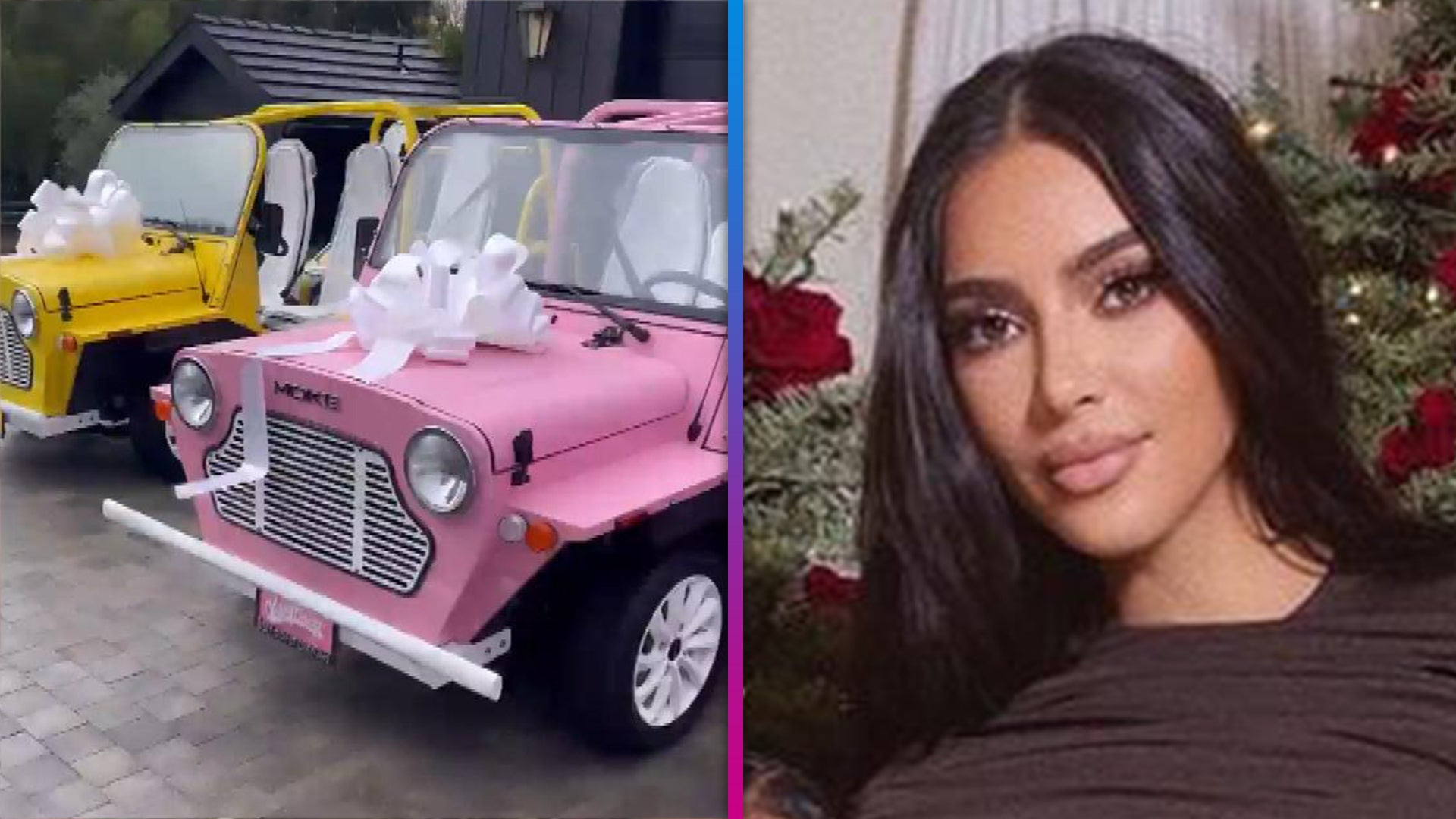 Kim Kardashian Shows Off the Matching Cars Kris Jenner Gifted All of Her Kids for Christmas Entertainment Tonight pic