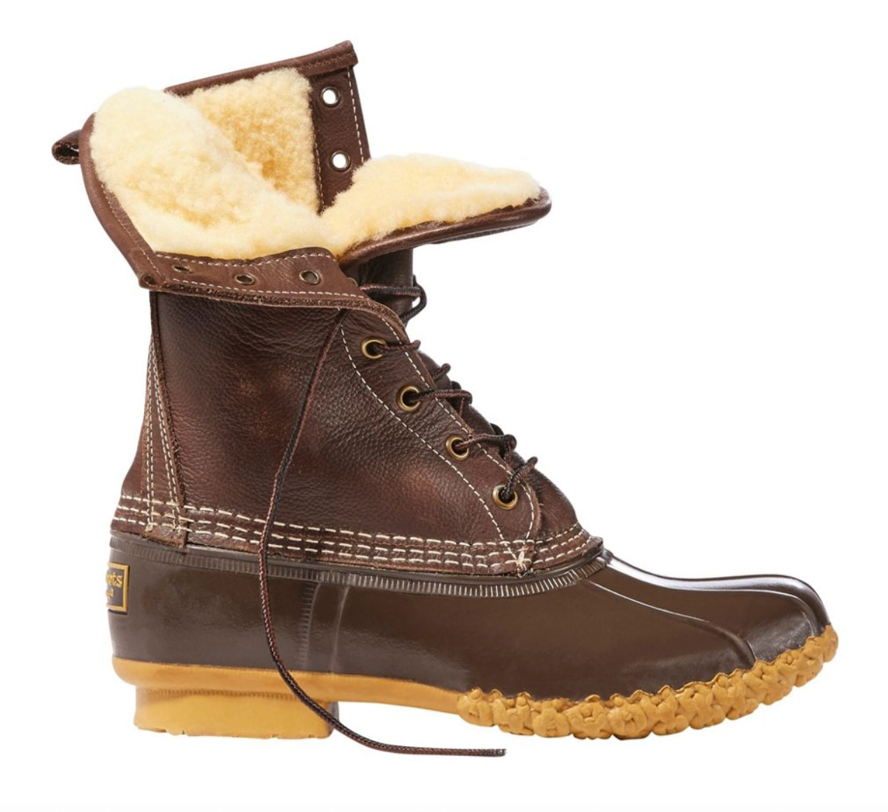 L.L. Bean Bean Boots, 10" Shearling-Lined
