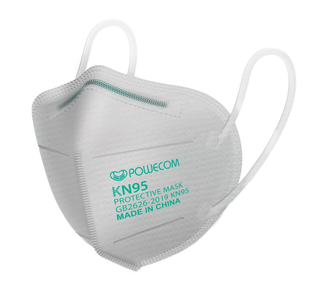 Bona Fide White Powecom KN95 Respirator Face Mask