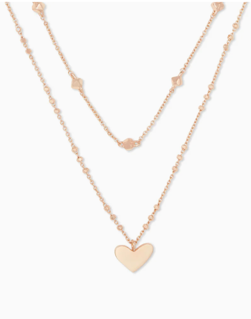 Kendra Scott Ari Heart Multi Strand Necklace 