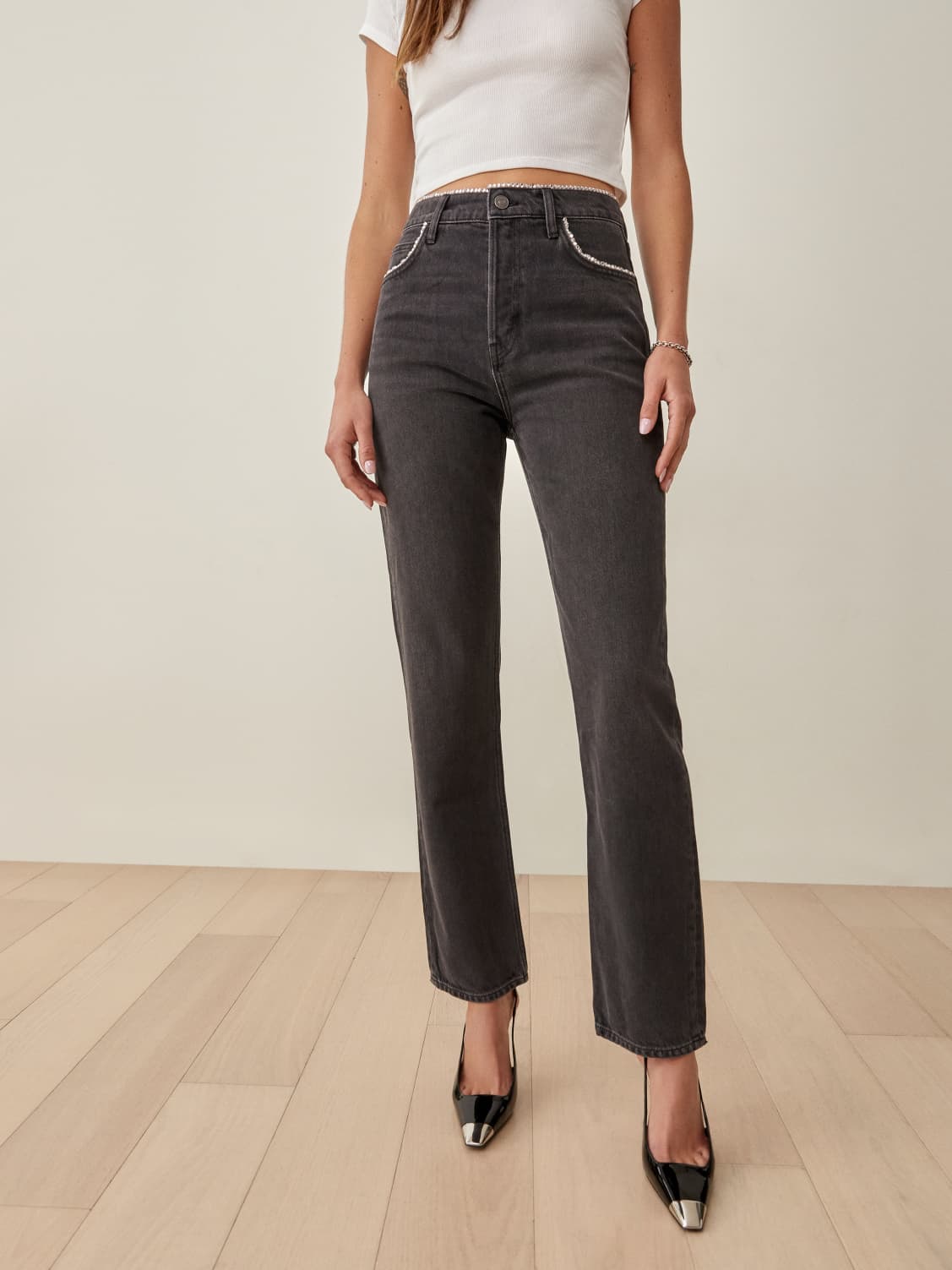 Stardust High Rise Straight Jeans