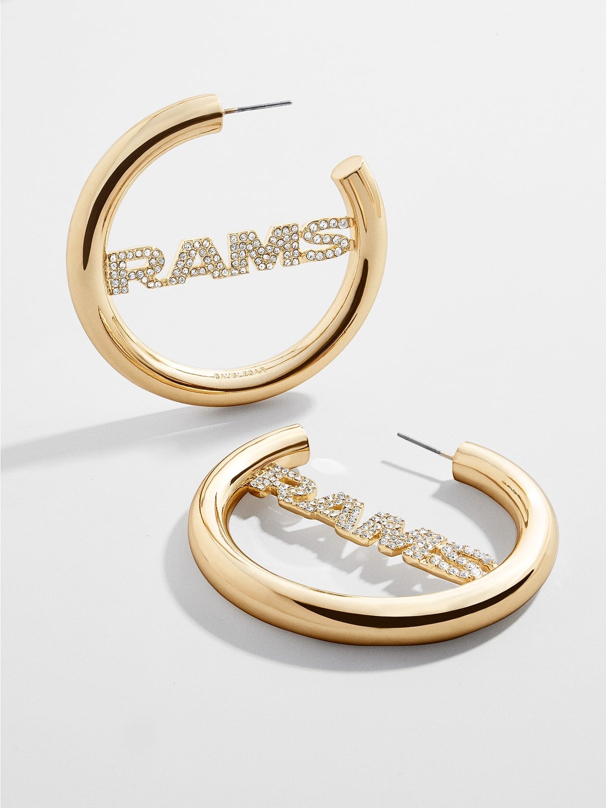 Los Angeles Rams Logo Gold Hoops