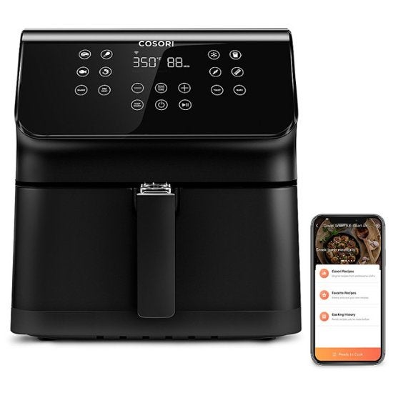 Cosori Pro Smart 5.8-Quart Air Fryer with Pizza Pan