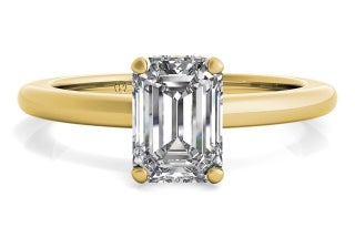 Ritani Solitaire Diamond Gallery Engagement Ring in 18kt Yellow Gold