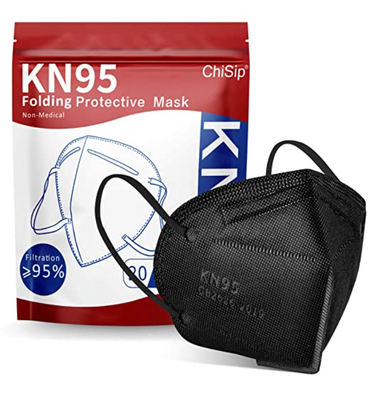ChiSip KN95 Face Mask, 5-Ply Cup Dust Safety Masks