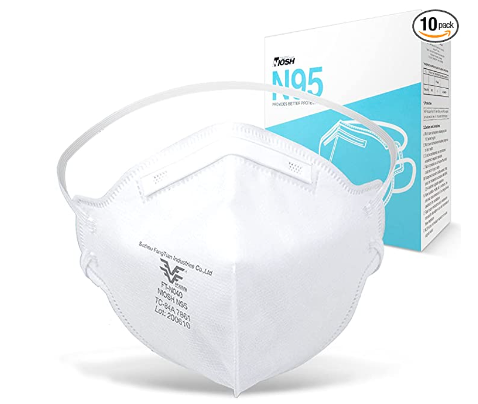 FANGTIAN N95 Mask NIOSH Certified Particulate Respirators Protective Face Mask