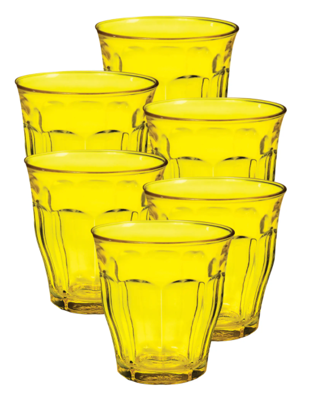 Duralex Picardie Set of 6 8.75-Ounce Tempered Glass French Tumblers